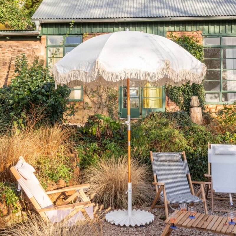 SALCOMBE ANTIQUE WHITE PARASOL