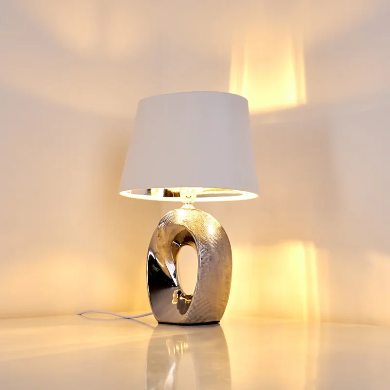 Rovio Table Lamp silver, 1-light source