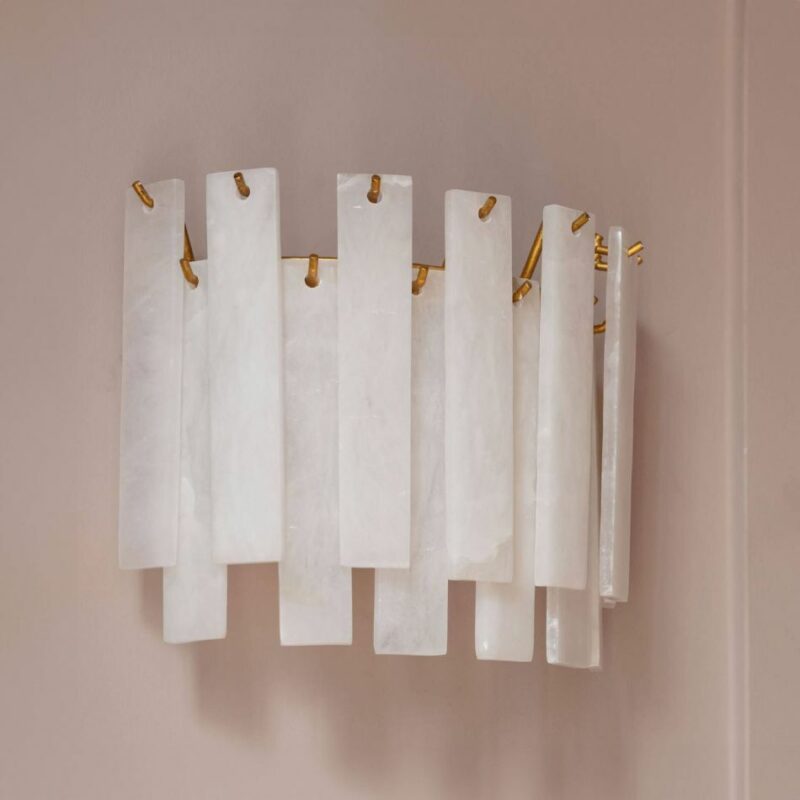 ALABASTER WALL SCONCE